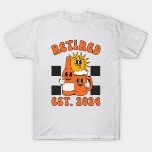 Personalized Retired 2024 | Retro Retirement T-Shirt